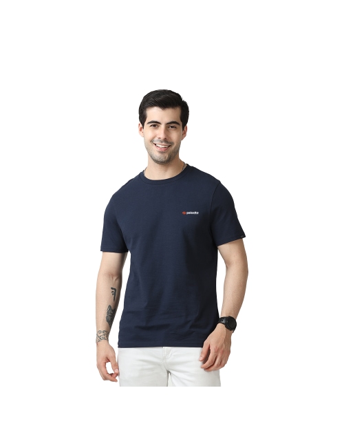Marks & Spencer Round Neck T-shirt-Navy Blue